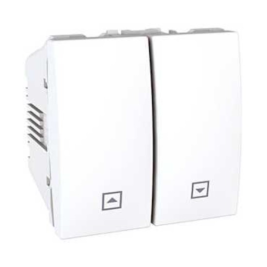 UNICA - COMUTATOR CU BUTON - 10 A 250 V C.A. - 2 M - ALB UNICA - COMUTATOR CU BUTON - 10 A 250 V C.A. - 2 M - ALB