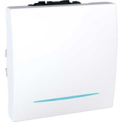 UNICA - INTRERUPATOR - DUBLU - 16 AX 250 V C.A. - 2 M - ALB UNICA - INTRERUPATOR - DUBLU - 16 AX 250 V C.A. - 2 M - ALB