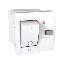 UNICA - INTRERUPATOR DIFERENTIAL - 1P+N - 16 A, 230 VCA - 2 M - ALB UNICA - INTRERUPATOR DIFERENTIAL - 1P+N - 16 A, 230 VCA - 2 M - ALB