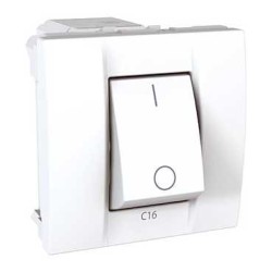 UNICA - INTRERUPATOR MAGNETOTERMIC - 1P+N - 16 A, 230 VCA - 2 M - ALB UNICA - INTRERUPATOR MAGNETOTERMIC - 1P+N - 16 A, 230 VCA - 2 M - ALB