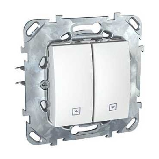 UNICA - COMUTATOR BASCULANT - MONODIR. - 10 A 250 V C.A. - 2 M - ALB