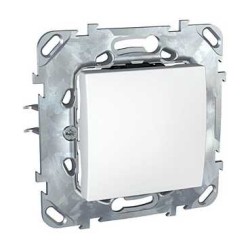 UNICA - COMUTATOR BASCULANT - MONODIR. - 16 AX 250 V C.A. - 2 M - ALB UNICA - COMUTATOR BASCULANT - MONODIR. - 16 AX 250 V C.A. - 2 M - ALB