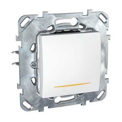 UNICA - COMUTATOR BASCULANT - MONODIR. - 16 AX 250 V C.A. - 2 M - ALB UNICA - COMUTATOR BASCULANT - MONODIR. - 16 AX 250 V C.A. - 2 M - ALB