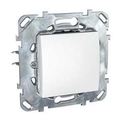 UNICA - COMUTATOR BASCULANT - BIDIR. - 16 AX 250 V C.A. - 2 M - ALB UNICA - COMUTATOR BASCULANT - BIDIR. - 16 AX 250 V C.A. - 2 M - ALB