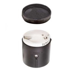 UNIT. DE BAZA + CAPAC PT.BATERIE XVB - FARA TUB DESC. INTERMIT. - NEGRU - IP65