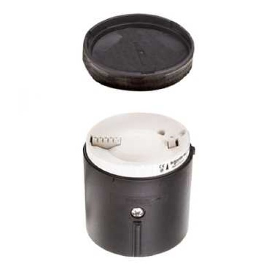 UNIT. DE BAZA + CAPAC PT.BATERIE XVB - FARA TUB DESC. INTERMIT. - NEGRU - IP65