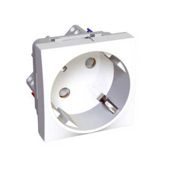 ALTIRA - 1 SO - 2P+E CU OBTURATOARE - LEGARE LA PAMANT LATERALA - ALB ALTIRA - 1 SO - 2P+E CU OBTURATOARE - LEGARE LA PAMANT LATERALA - ALB