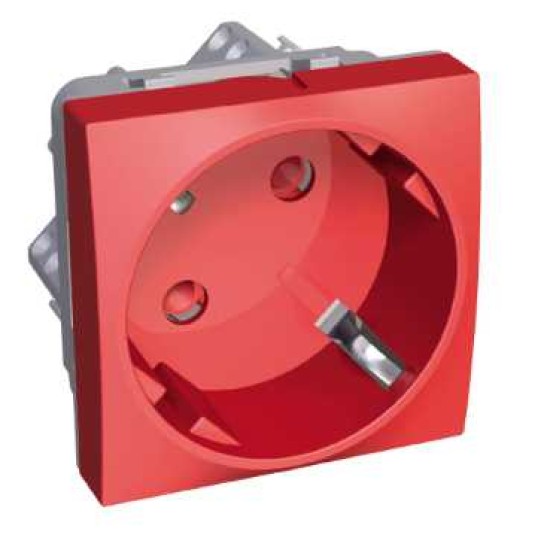 ALTIRA - 1 SO - 2P+E CU OBTURATOARE - LEGARE LA PAMANT LATERALA - ROSU