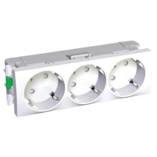 ALTIRA - 3 SO - 2P+E CU OBTURATOARE - LEGARE LA PAMANT LATERALA - ALB ALTIRA - 3 SO - 2P+E CU OBTURATOARE - LEGARE LA PAMANT LATERALA - ALB