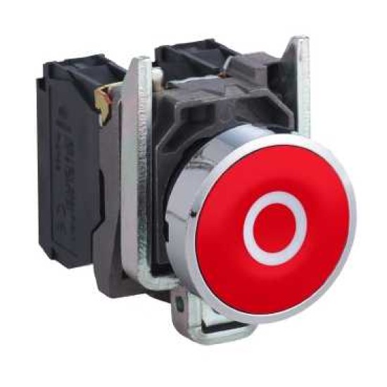 BUTON COMPLET INCASTRAT ROSU Ø 22, REVENIRE CU ARC, 1NC, „O”