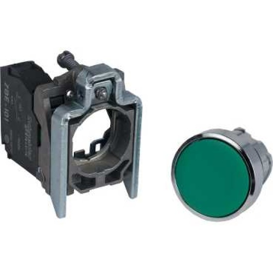 BUTON COMPLET INCASTRAT VERDE Ø 22, REVENIRE CU ARC, 1NO, NEMARCAT