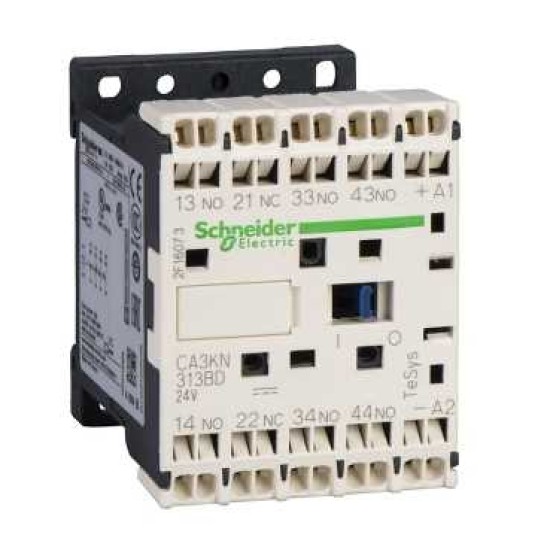 CONTACTOR AUXILIAR TESYS K - 3 ND + 1 NI - <= 690 V - BOBINA STANDARD 24 VCC