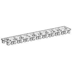 ETICHETA CLEMA, ALBA - PAS 6 MM - 25 BENZI DE 10 CARACTERE 71...80