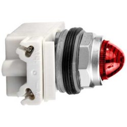 LAMPA OCTOG. Ø 30 - ROSU - LED LUM. RIDICATA BA 9S - 120V C.A./C.C. - IP66 LAMPA OCTOG. Ø 30 - ROSU - LED LUM. RIDICATA BA 9S - 120V C.A./C.C. - IP66