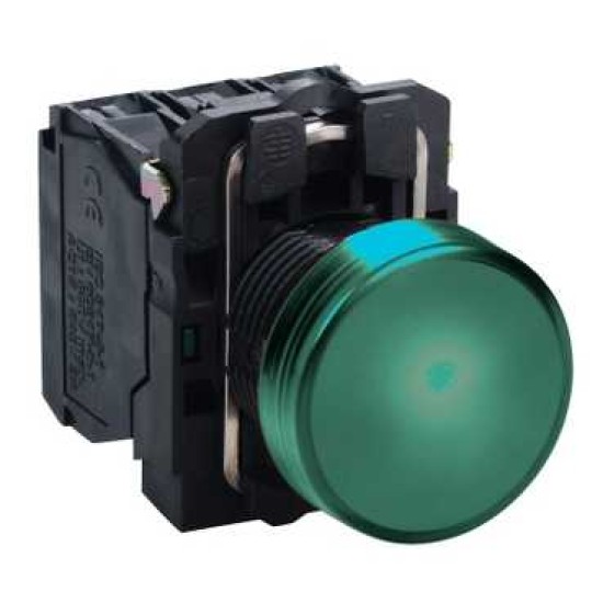 LAMPA PILOT ROT. Ø 22 - VERDE - LED INTEGRAL - 230...240 V - BORNE CLEMA-SURUB