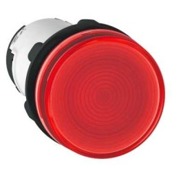LAMPA PILOT ROTUNDA Ø 22 - ROSIE - BAZA BA 9S - <= 250 V - BORNE CLEMA-SURUB