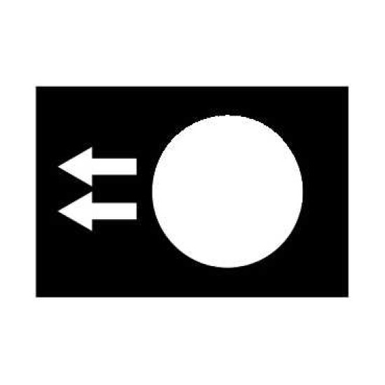 LEGENDA - 30 X 40 MM - NEAGRA - LA STANGA, RAPID