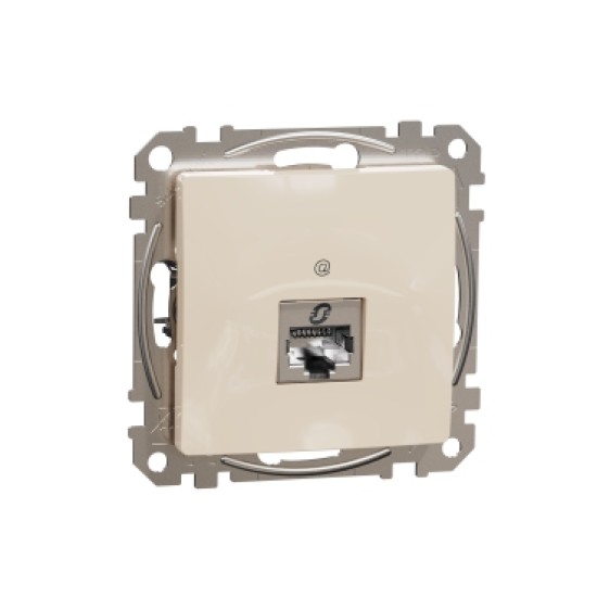 Sedna Design, Priza RJ45 Cat6 STP, bej