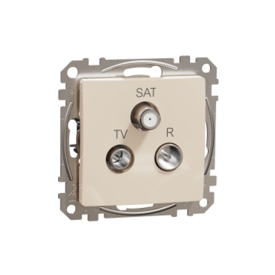 Sedna Design, Priza TV-R-SAT intermediara 10dB, bej