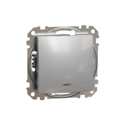 Sedna Design, Intrerupator cap scara indicator luminos 16AX, aluminiu