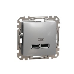 Sedna Design, Priza incarcare USB A+A 2.1A aluminiu