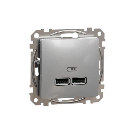 Sedna Design, Priza incarcare USB A+A 2.1A aluminiu