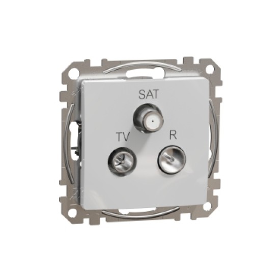Sedna Design, Priza TV-R-SAT intermediara 10dB, aluminiu Sedna Design, Priza TV-R-SAT intermediara 10dB, aluminiu