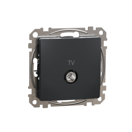 Sedna Design, Priza TV intermediara 10dB, antracit Sedna Design, Priza TV intermediara 10dB, antracit