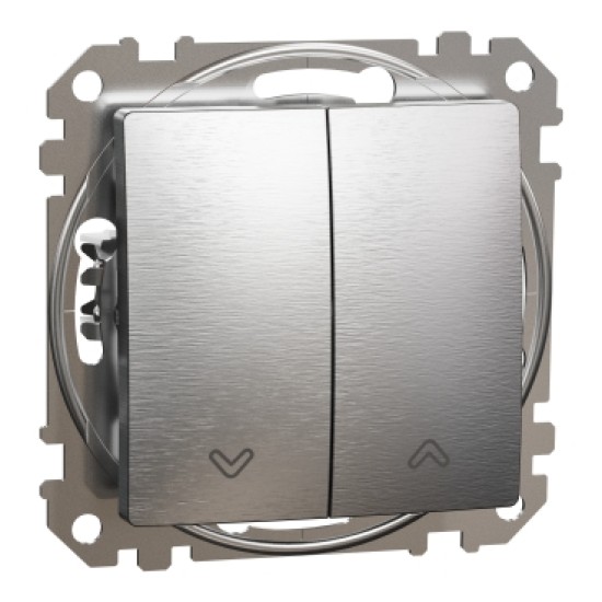 Sedna Elements, Intrerupator pentru jaluzele blocare electrica, aluminiu patinat Sedna Elements, Intrerupator pentru jaluzele blocare electrica, aluminiu patinat