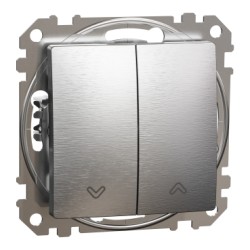 Sedna Elements, Intrerupator cu revenire pentru jaluzele, aluminiu patinat
