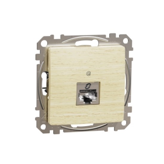 Sedna Elements, Priza RJ45 Cat6A STP, lemn