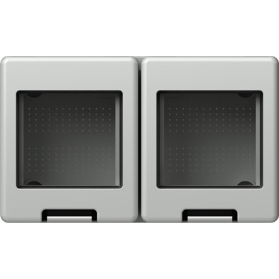 Modul doza montaj Cubo IP55 gri 2x2M