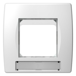 Rama decorativa Soft IP44 alb 2M (priza)