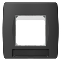 Rama decorativa Soft IP44 negru 2M (priza)