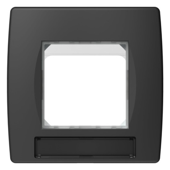Rama decorativa Soft IP44 negru 2M (priza)