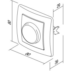 Dimmer rotativ pentru LED 100W C Dimmer rotativ pentru LED 100W C
