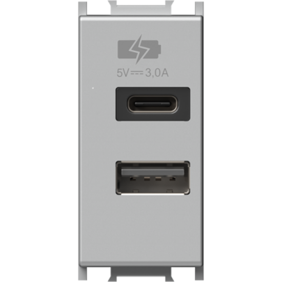 Modul Incarcator USB 5V 3,0A 1M argint