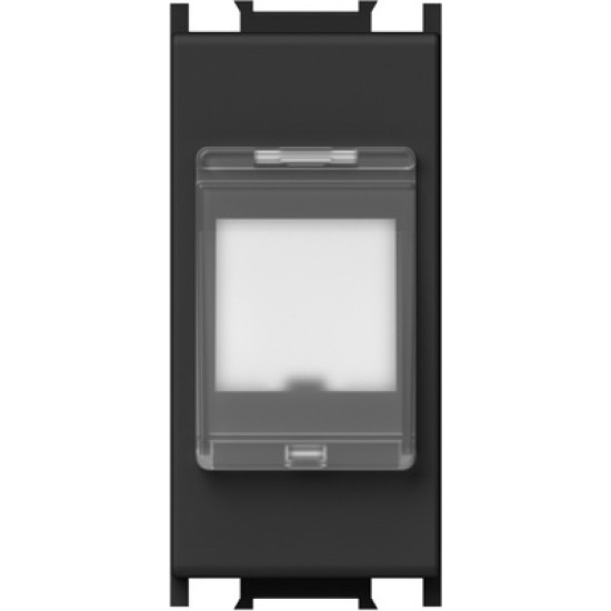 Modul Adaptor cu protectie la praf R&M CAT6A 1M SB Modul Adaptor cu protectie la praf R&M CAT6A 1M SB