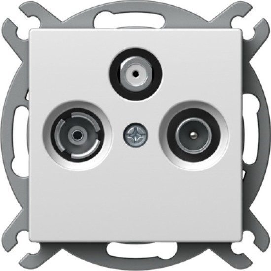 Logiq Priza SAT-TV-R de trecere 1P 10dB Alb Logiq Priza SAT-TV-R de trecere 1P 10dB Alb