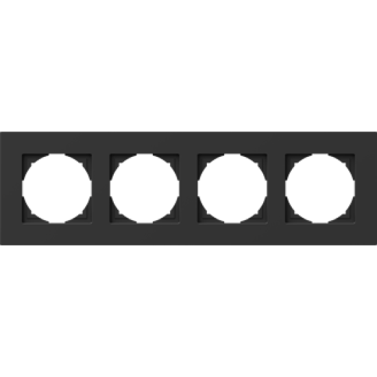 Logiq Flat Rama 4P Negru