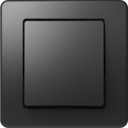 Ekonomik Buton Simplu 1P 10A IP20 Negru