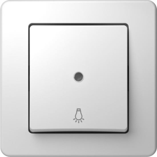 Ekonomik Buton Simplu 1P 10A IP20 Alb