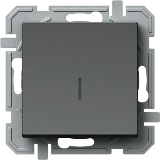 Logiq Intrerupator Simplu cu indicator luminos 1P 10A 250V Antracit
