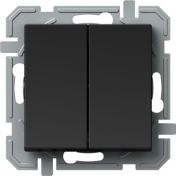 Logiq Intreruparor Dublu 10A 1P Negru