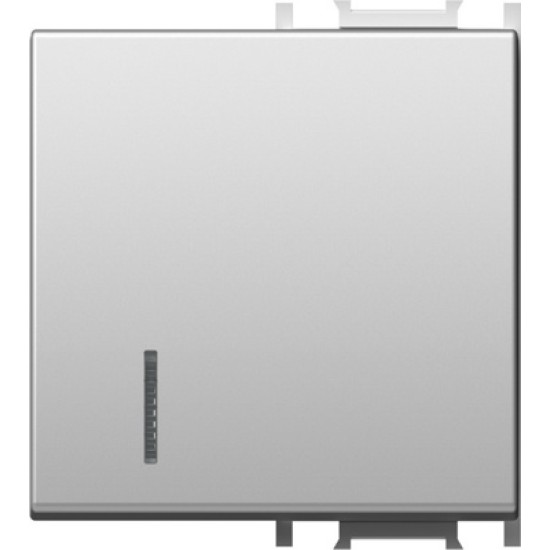 Modul Buton 2M argintiu