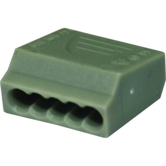 Clema f surub PA 1 5mm2 5P gri, Set 100 buc