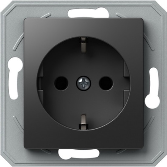 Ekonomik Priza SCHUKO 1P 16A ST IP20 Negru