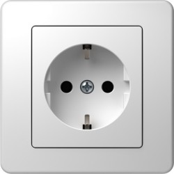 Ekonomik Priza SCHUKO 1P 16A ST IP20 Alb