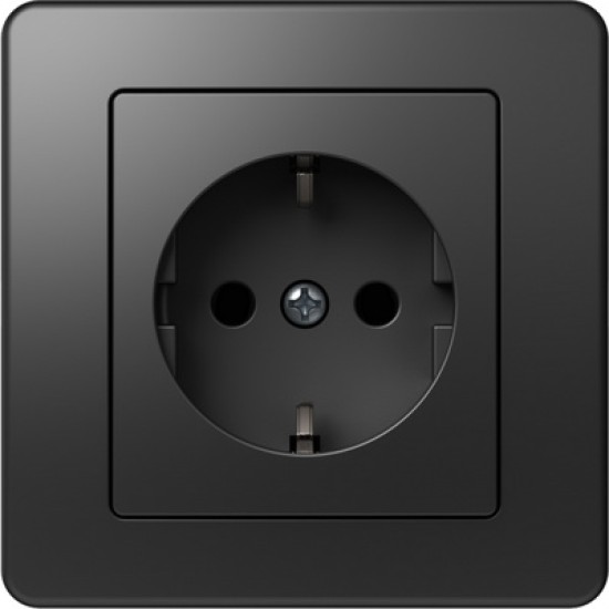 Ekonomik Priza SCHUKO 1P 16A ST IP20 Negru