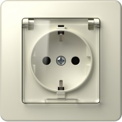 PRIZA SCHUKO+CAPAC 2P+E 16A 250V~ BV borne rapide ivoire